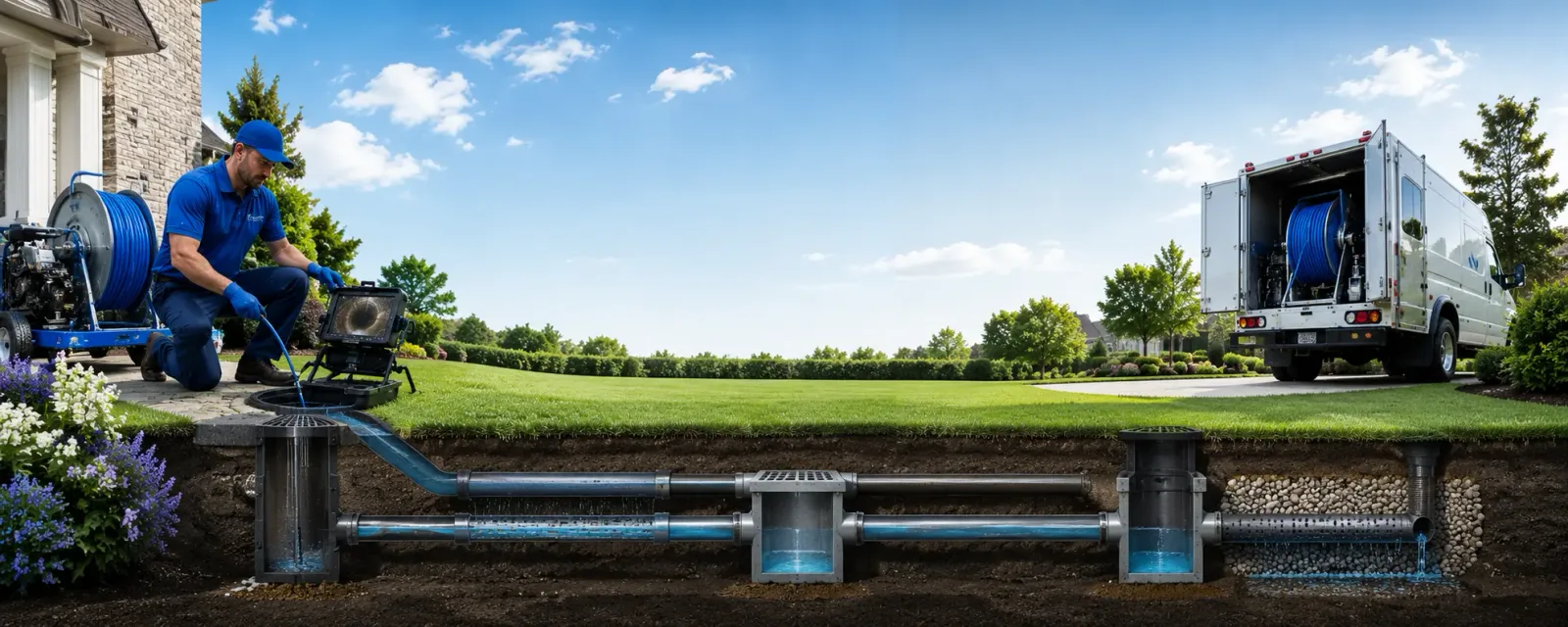 Outdoor drain cleaning information for Buffalo Gap, TX